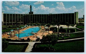 LAS VEGAS, NV Nevada ~ FRONTIER HOTEL & CASINO Pool  c1960s  Postcard