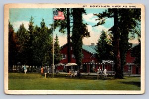 J96/ Hayden Lake Idaho Postcard c1930 Bozanta Tavern  284