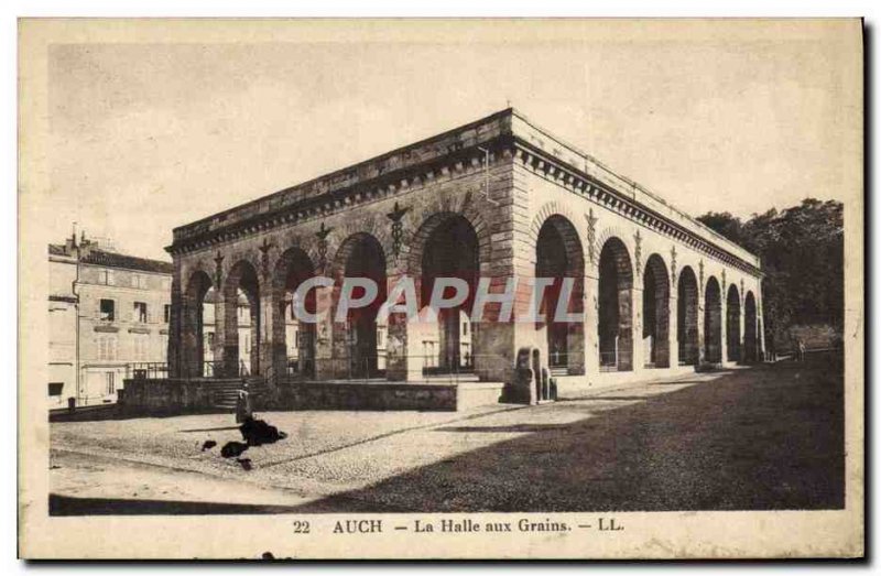 Old Postcard Auch La Halle Aux Grains