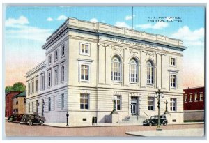 Anniston Alabama Postcard US Post Office Exterior Building c1940 Vintage Antique