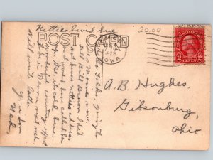 c1928 Main St AMES Iowa IA Street View Story County RPPC Real Photo Postcard