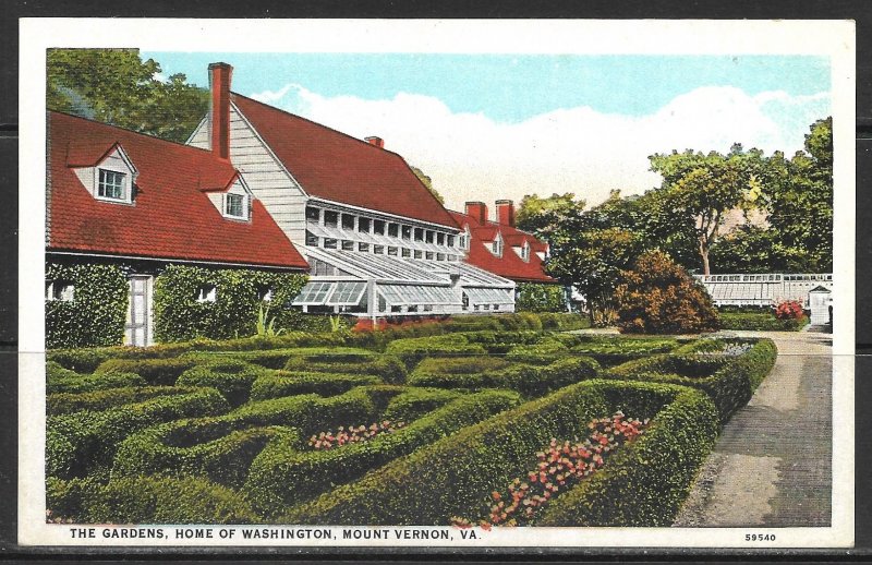 Virginia, Mount Vernon - The Gardens - [VA-245]