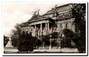 Old Postcard Wiesbaden Deutsches Teater