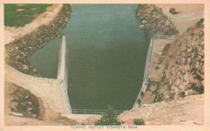 Vintage Postcard 1930's Tunnel Outlet Tionesa Dam Northwester Pennsylvania PA