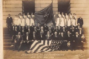 Washington DC Erinnerung an die Fahnenweihen 1909 Real Photo Postcard AA21672