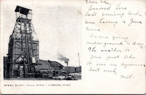 Postcard MN - Steel Haft, Hull Mine, Hibbing