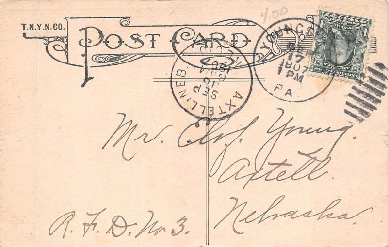 D68/ Youngsville Pennsylvania Pa Postcard 1907 Public Schools 4