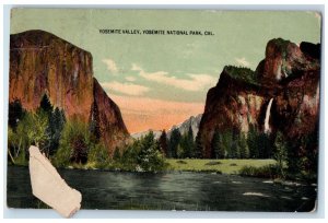 c1910's View Of Yosemite Valley Yosemite National Park California CA Postcard