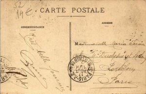 CPA CHATEAUVILLAIN Le Mail (864651)