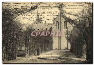Old Postcard Maredsous Abbey One of the aisles of the garden