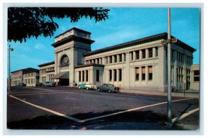1978 Union Station Depot Cars Providence Rhode Island RI Posted Vintage Postcard