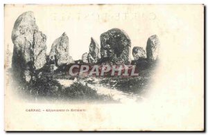 Old Postcard Carnac Aliguements Kermario