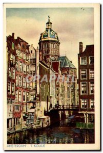 Old Postcard Netherlands Amsterdam T Kolkje