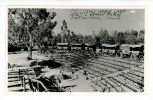 CA - Buena Park. Knott's Berry Farm. Covered Wagon Camp  *RPPC