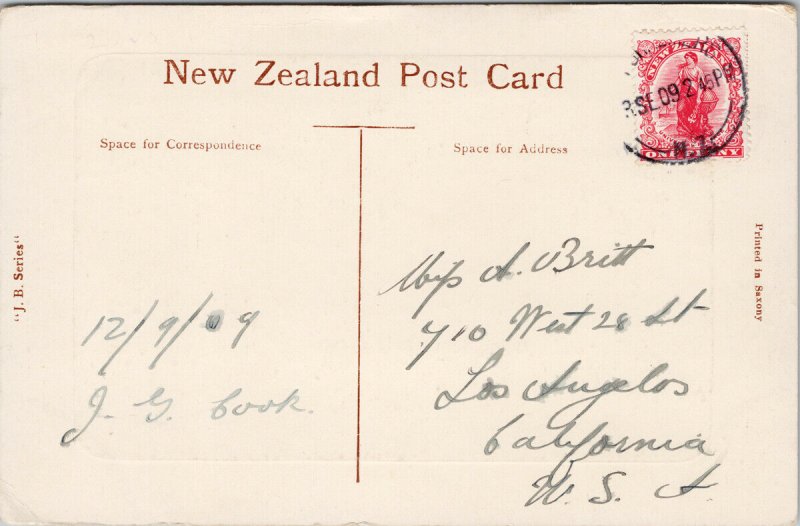 Maori Beauty Woman Female NZ New Zealand RPPC JB Series Postcard E69