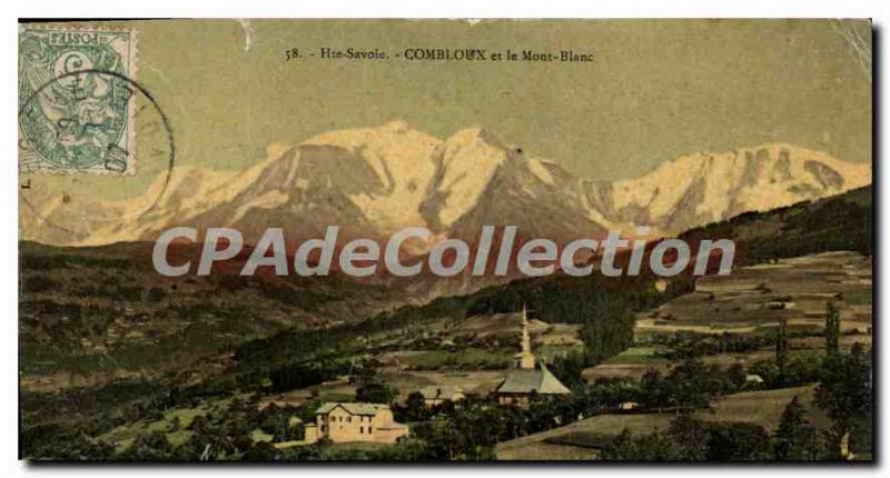 Postcard Old And Combloux Mont Blanc