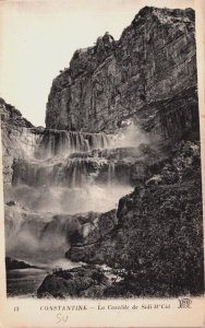 Algeria Constantine La Cascade de Sidi-M'Cid Vintage Postcard C220