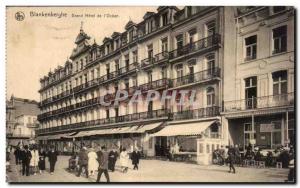 Old Postcard Blankenberghe Grand hotel of the ocean