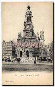 Old Postcard Paris Trinity Church