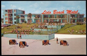 31820) Florida DAYTONA BEACH Lido Beach Motel and Apartments Route A1A - Chrome