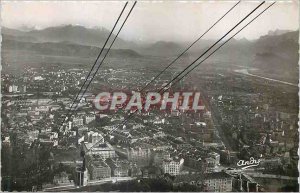 Modern Postcard The Beautiful French Alps Teleferique Bastille Pure eclive city