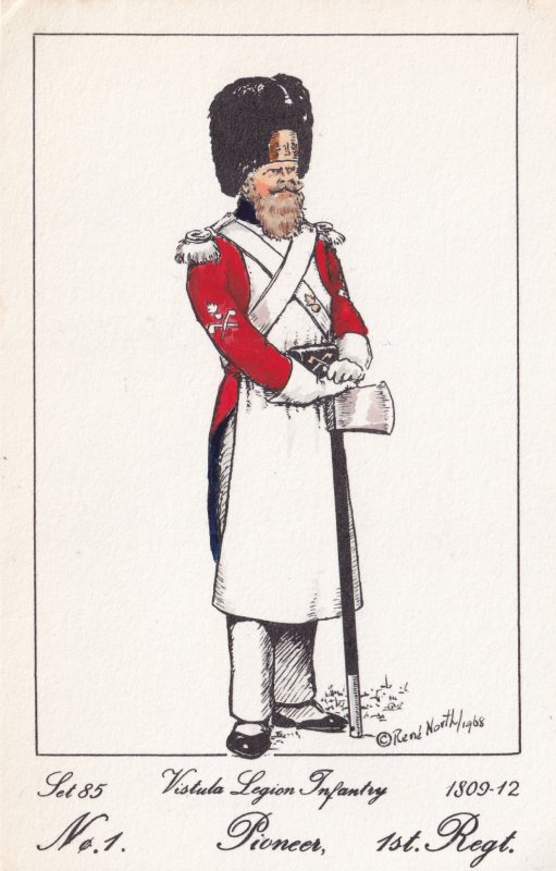 Vistula Legion Infantry Polish Pioneer 1st Regiment Soldier Napoleonic War Po...