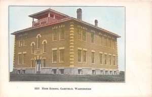 Garfield Washington High School Exterior Vintage Postcard U681