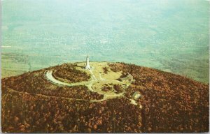 Berkshires MA Mass Adams & Mt. Greylock Summit c1953 Postcard F53