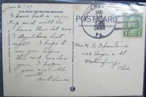 Fort Jackson Hotel Waynesburg PA 1937