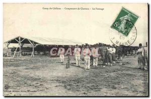 Old Postcard Horse Riding Equestrian Camp Chalons Camp Horses grooming Militaria