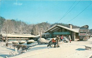 Brookside Motel and Ranch House Smoky Mountains Gatlinburg Tennessee TN Postcard