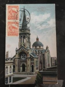 1932 Culiacan Mexico Real Picture RPPC Postcard Cover La Sagrada Familia Church