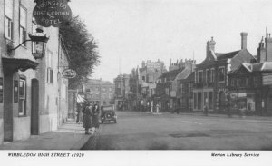 Rose & Crown Hotel Wimbledon High Street London Postcard