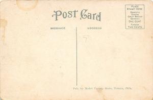 Nowata Oklahoma~Public School~B&W 1914 Postcard~As Is