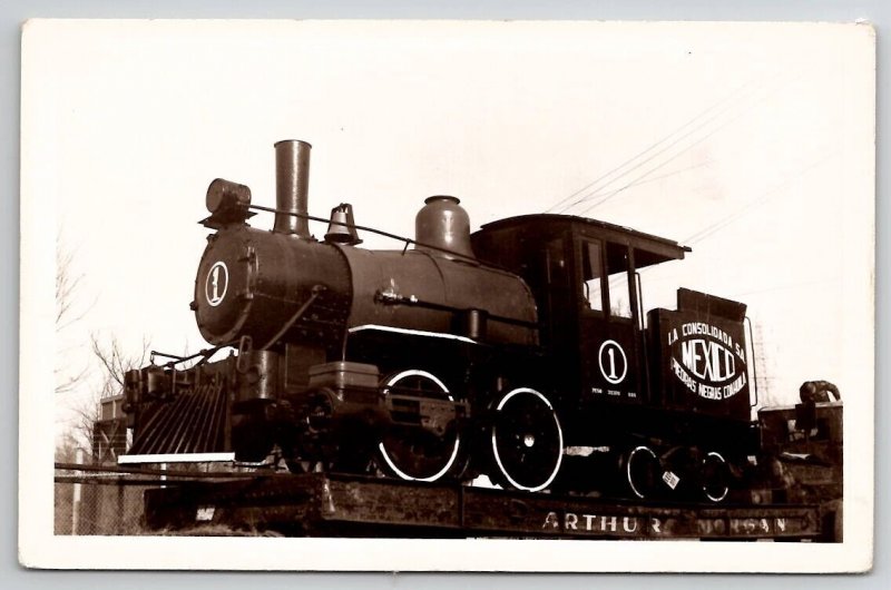 Chicago Elevated Forney Built 1893 Locomotive Consolidada Mexico Postcard T30
