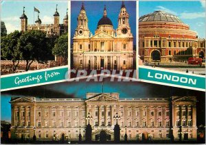 Modern Greeting Postcard From London