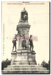 Saint Anne d & # 39Auvray Old Postcard Monument of the Count of Chambord