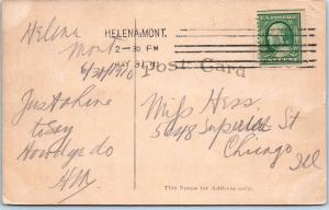 HELENA, MT Montana   6th Avenue  STREET  SCENE   TROLLEY CAR   1910   Postcard