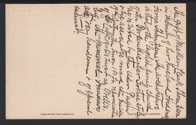 Massachusetts WILLIAMSTOWN Thompson Memorial Chapel ~ DB