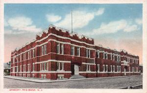 Armory, Red Bank, New Jersey, Early Postcard, Unused