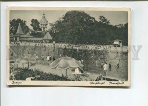 472759 Hungary Budapest Island of St.Marguerite strand bath Vintage postcard