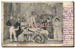 Old Postcard Death of buc of Reichstadt Sarah Bernhardt Theater L & # 39aiglon