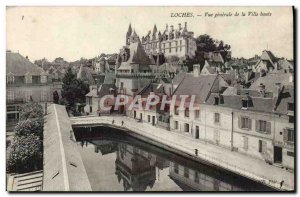 Old Postcard Loches Vue Generale of the Upper Town