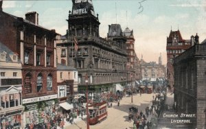 England Liverpool Trolleys On Church Street sk4181