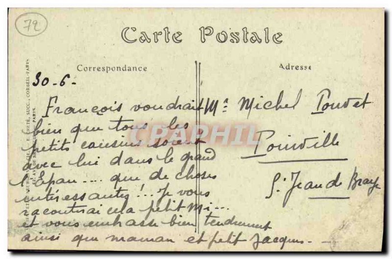 Old Postcard Le Mans Garden Jacobin A Allee