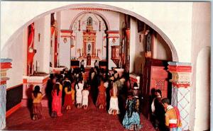 TUMACACORI NATIONAL MONUMENT, AZ Arizona  CHURCH Diorama   c1960s  Postcard