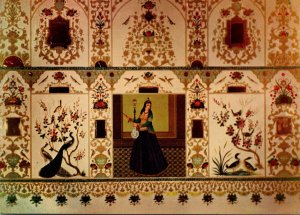 Iran Isfahan Shah-Abbas Hotel Dining Hall Wall Painting