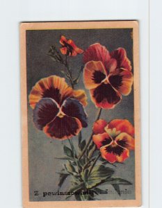 Postcard Greeting Card with Flowers Art Print