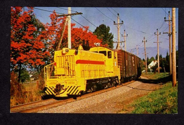 BC British Columbia Hydro Railroad Train 903 Vancouver Carte Postale Postcard PC