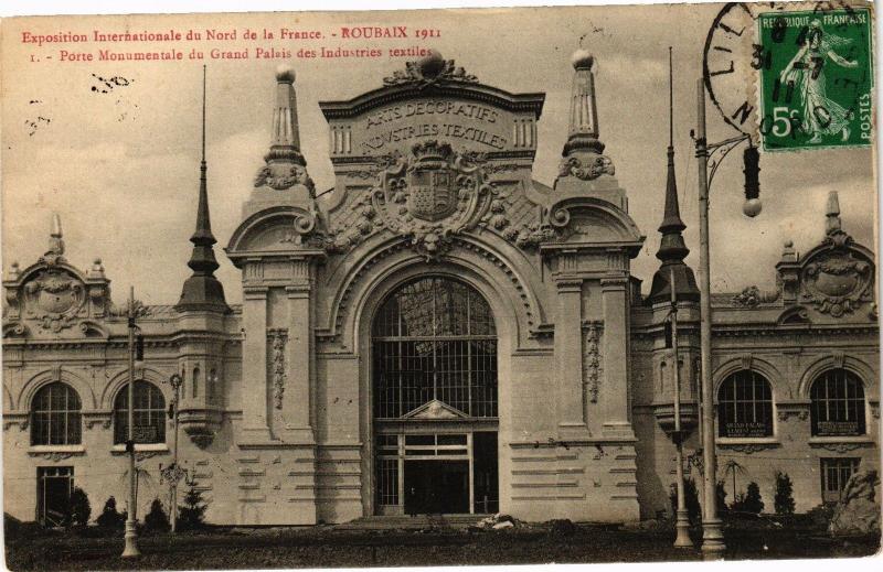 CPA EXPO Internat. du Nord de la France - ROUBAIX 1911 (203914)